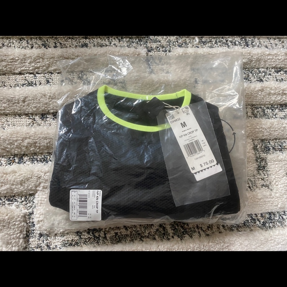 adidas x IVY PARK Black Knit Crop Top - Picture 4 of 7